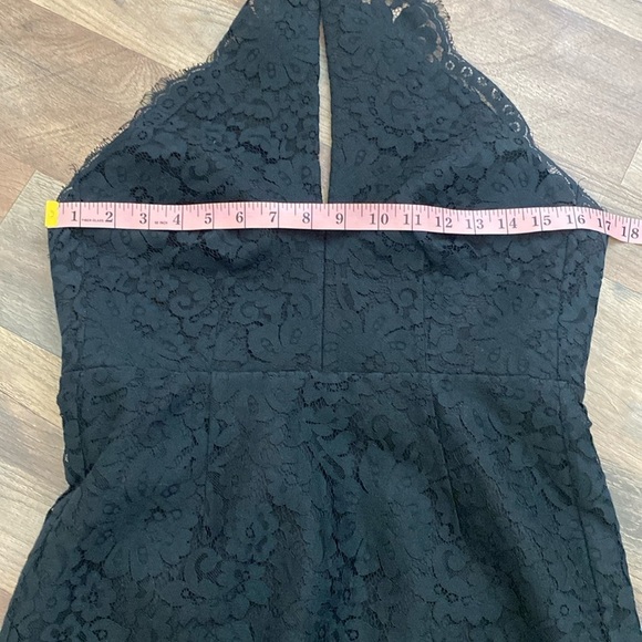 Keepsake The Label High Roads Black Lace Criss Cross Halter Backless Dress Sz S - Picture 14 of 16